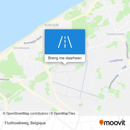 Fluithoekweg kaart