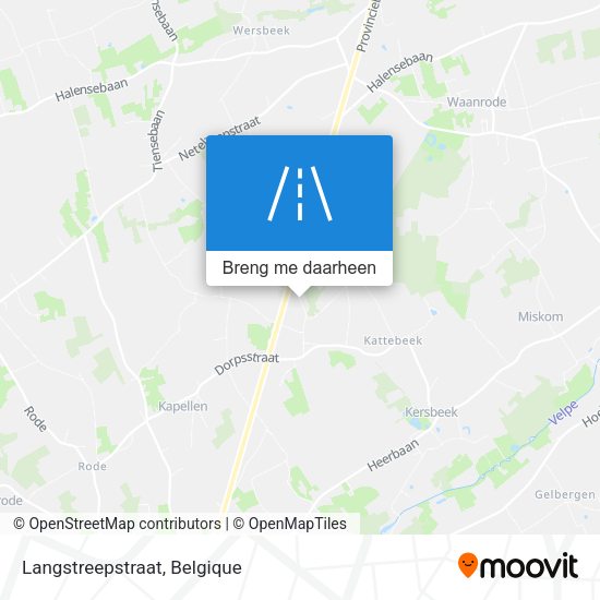 Langstreepstraat kaart