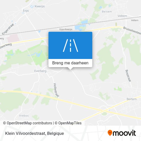 Klein Vilvoordestraat kaart