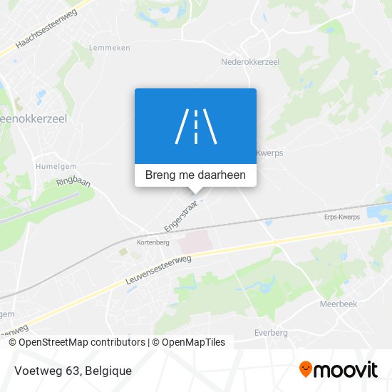 Voetweg 63 kaart