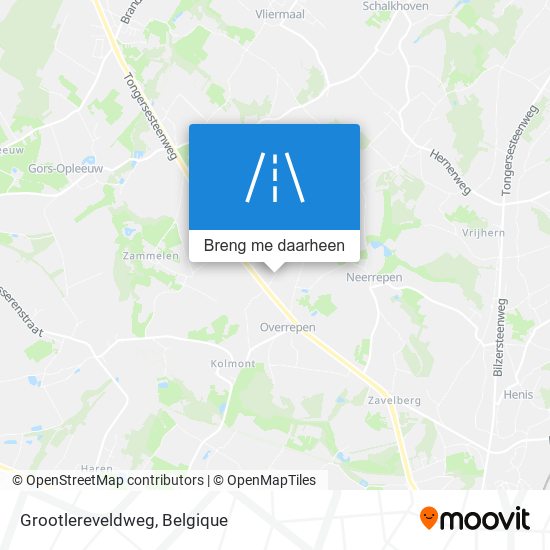 Grootlereveldweg kaart