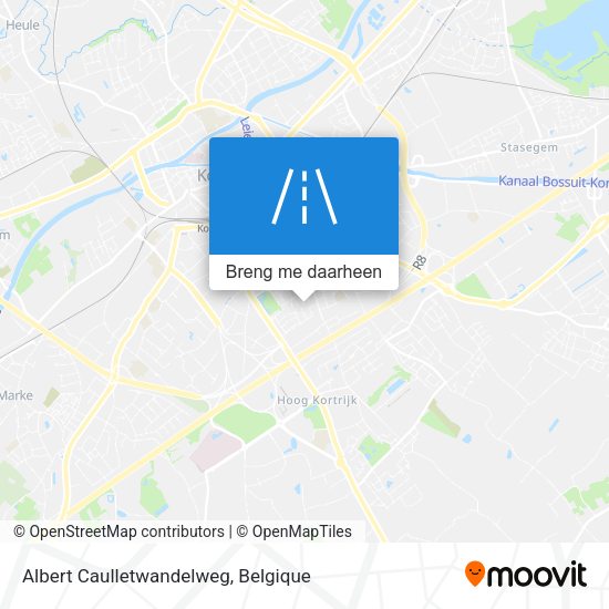 Albert Caulletwandelweg kaart
