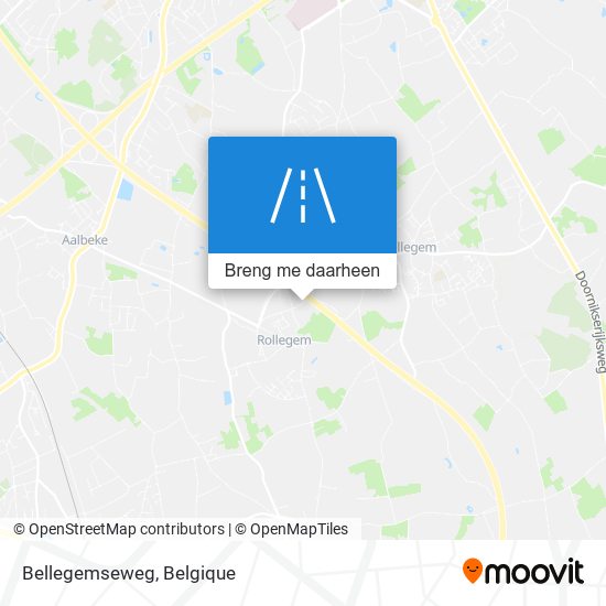 Bellegemseweg kaart