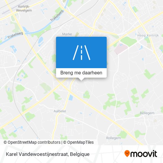 Karel Vandewoestijnestraat kaart
