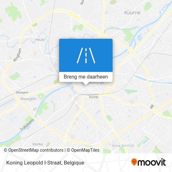 Koning Leopold I-Straat kaart