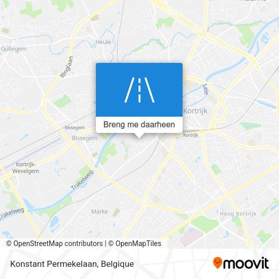 Konstant Permekelaan kaart