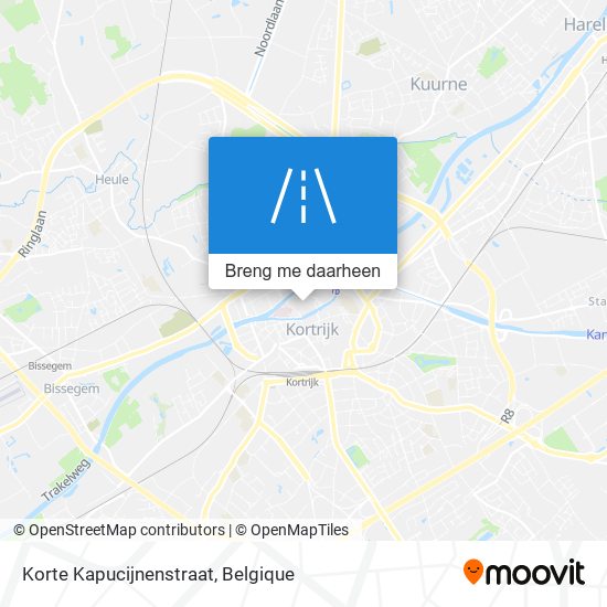 Korte Kapucijnenstraat kaart