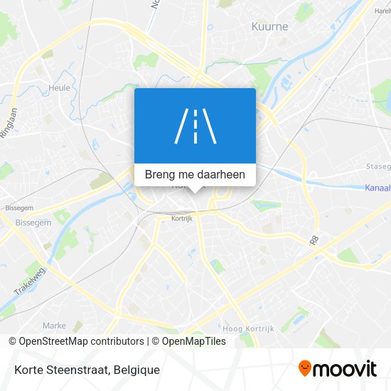 Korte Steenstraat kaart