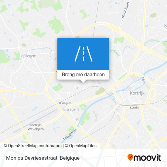 Monica Devriesestraat kaart