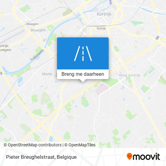 Pieter Breughelstraat kaart