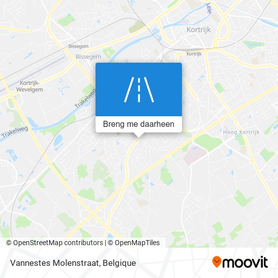 Vannestes Molenstraat kaart