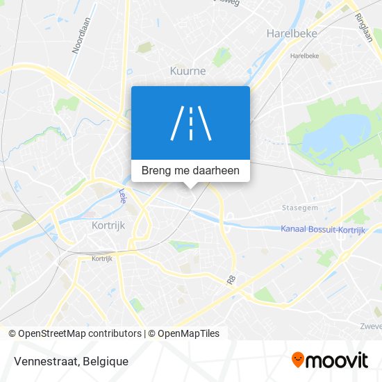 Vennestraat kaart