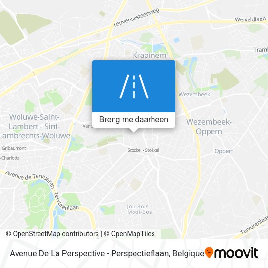 Avenue De La Perspective - Perspectieflaan kaart