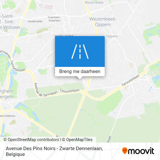 Avenue Des Pins Noirs - Zwarte Dennenlaan kaart