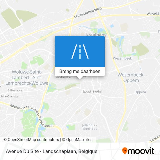 Avenue Du Site - Landschaplaan kaart