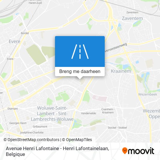 Avenue Henri Lafontaine - Henri Lafontainelaan kaart