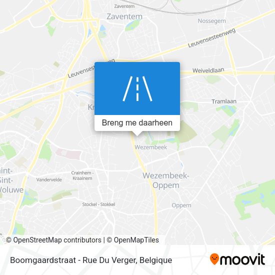 Boomgaardstraat - Rue Du Verger kaart