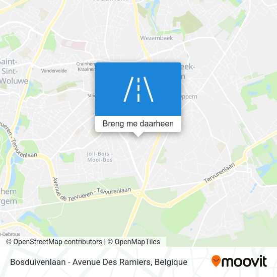 Bosduivenlaan - Avenue Des Ramiers kaart