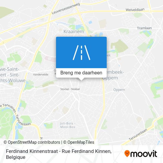 Ferdinand Kinnenstraat - Rue Ferdinand Kinnen kaart
