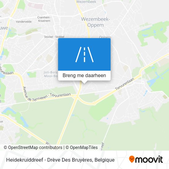 Heidekruiddreef - Drève Des Bruyères kaart