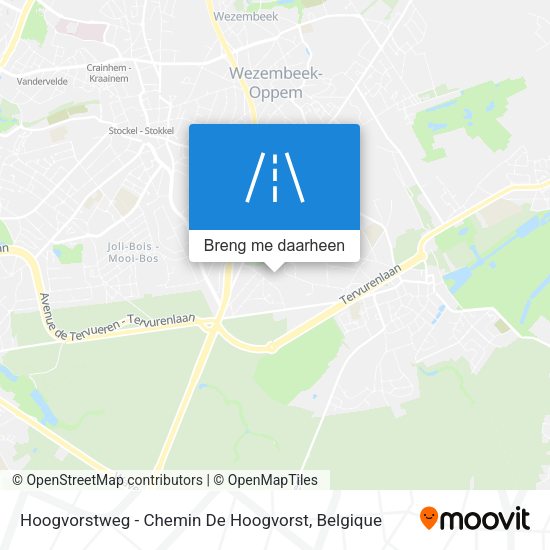 Hoogvorstweg - Chemin De Hoogvorst kaart