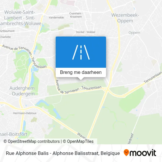 Rue Alphonse Balis - Alphonse Balisstraat kaart