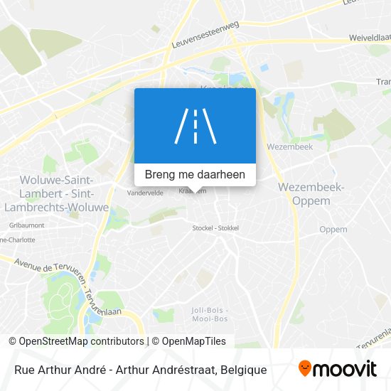 Rue Arthur André - Arthur Andréstraat kaart