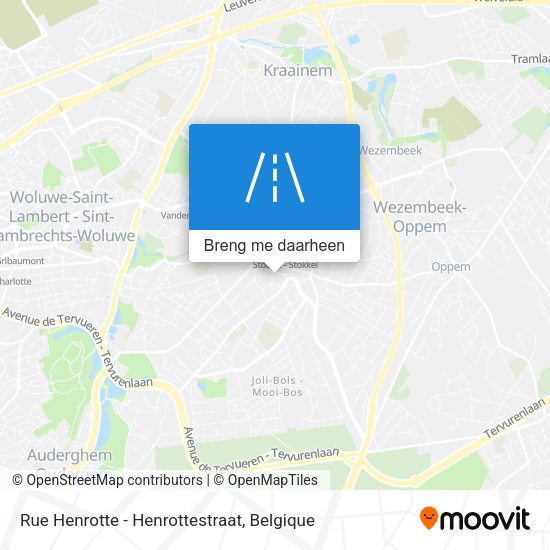 Rue Henrotte - Henrottestraat kaart