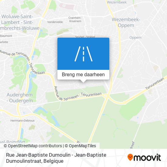 Rue Jean-Baptiste Dumoulin - Jean-Baptiste Dumoulinstraat kaart