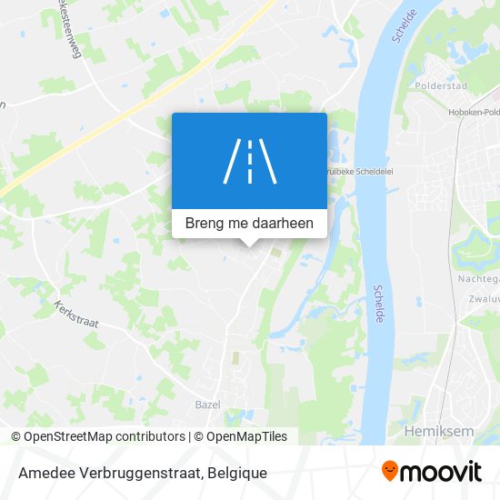 Amedee Verbruggenstraat kaart