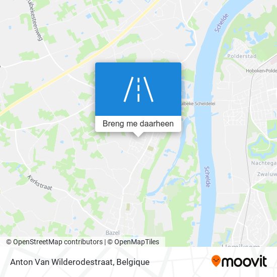 Anton Van Wilderodestraat kaart