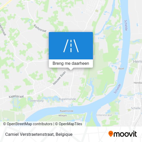 Camiel Verstraetenstraat kaart