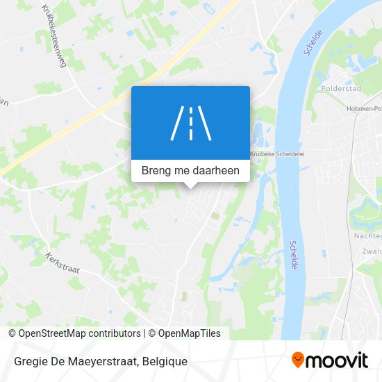Gregie De Maeyerstraat kaart