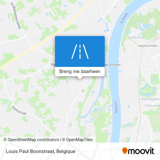 Louis Paul Boonstraat kaart