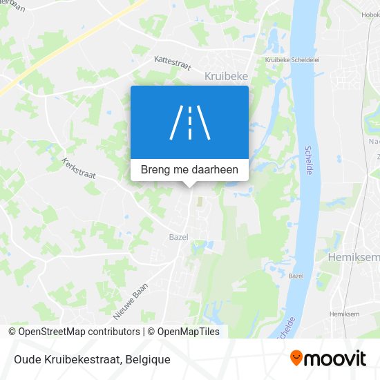 Oude Kruibekestraat kaart
