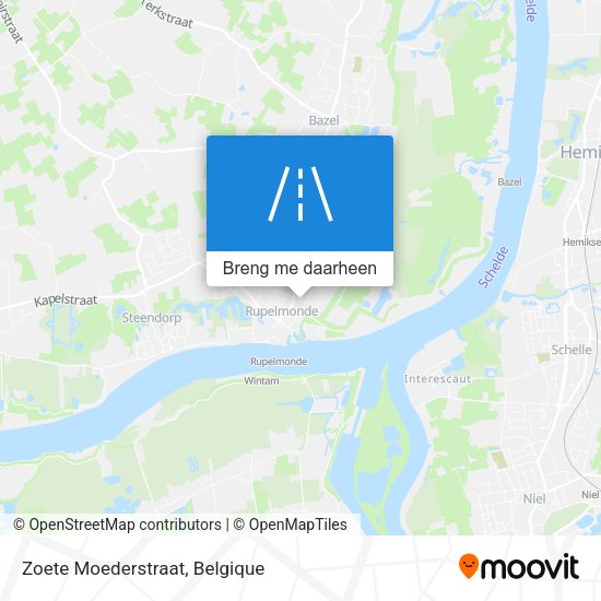 Zoete Moederstraat kaart