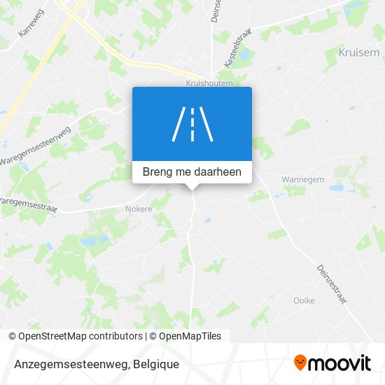 Anzegemsesteenweg kaart