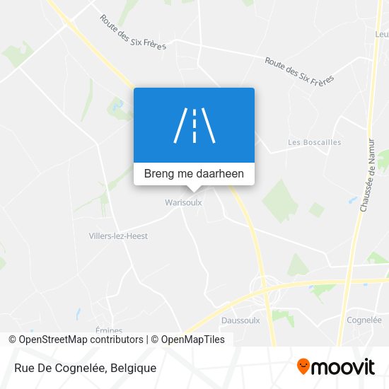 Rue De Cognelée kaart