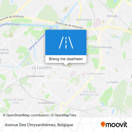 Avenue Des Chrysanthèmes kaart