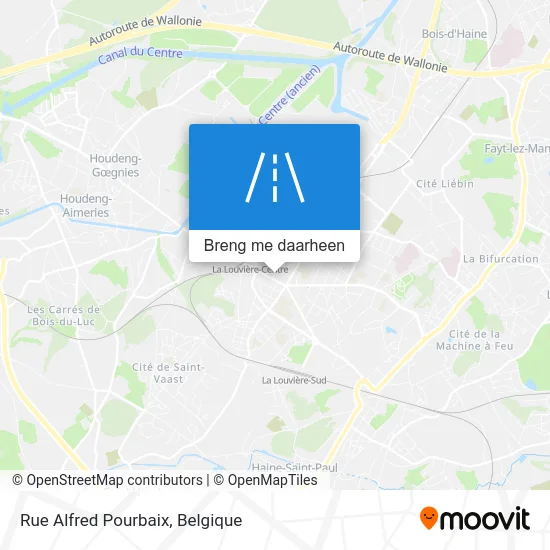 Rue Alfred Pourbaix kaart