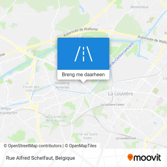 Rue Alfred Schelfaut kaart