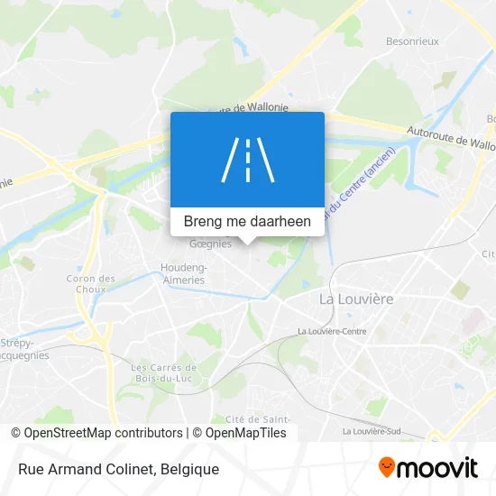 Rue Armand Colinet kaart
