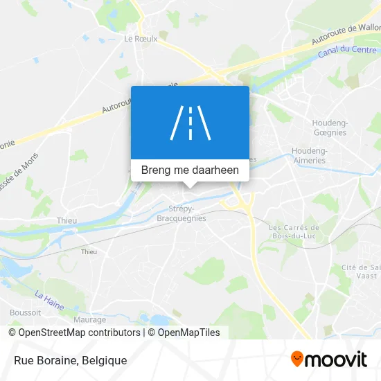 Rue Boraine kaart