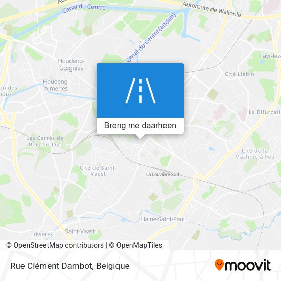 Rue Clément Dambot kaart