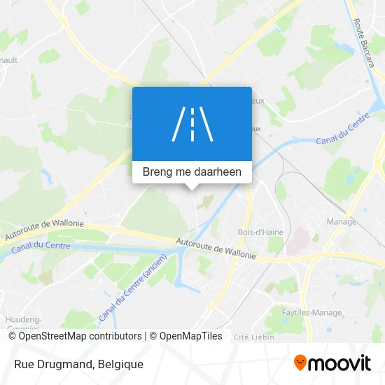 Rue Drugmand kaart