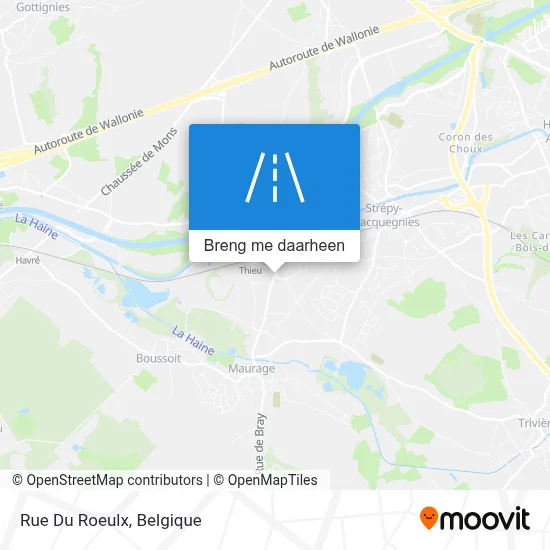 Rue Du Roeulx kaart
