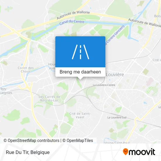 Rue Du Tir kaart