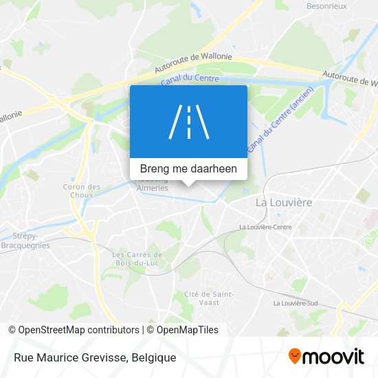 Rue Maurice Grevisse kaart