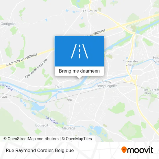 Rue Raymond Cordier kaart