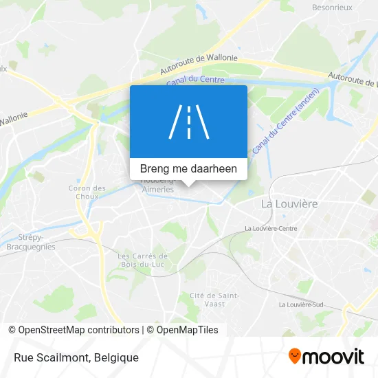 Rue Scailmont kaart